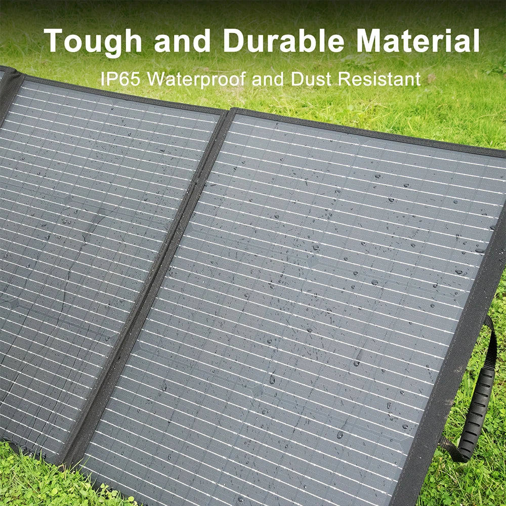 SOLARPLAY 200W Portable Foldable Solar Panel 18V Flexible Solar Panel for Family Camping Trip for Tourism Camping Power Station