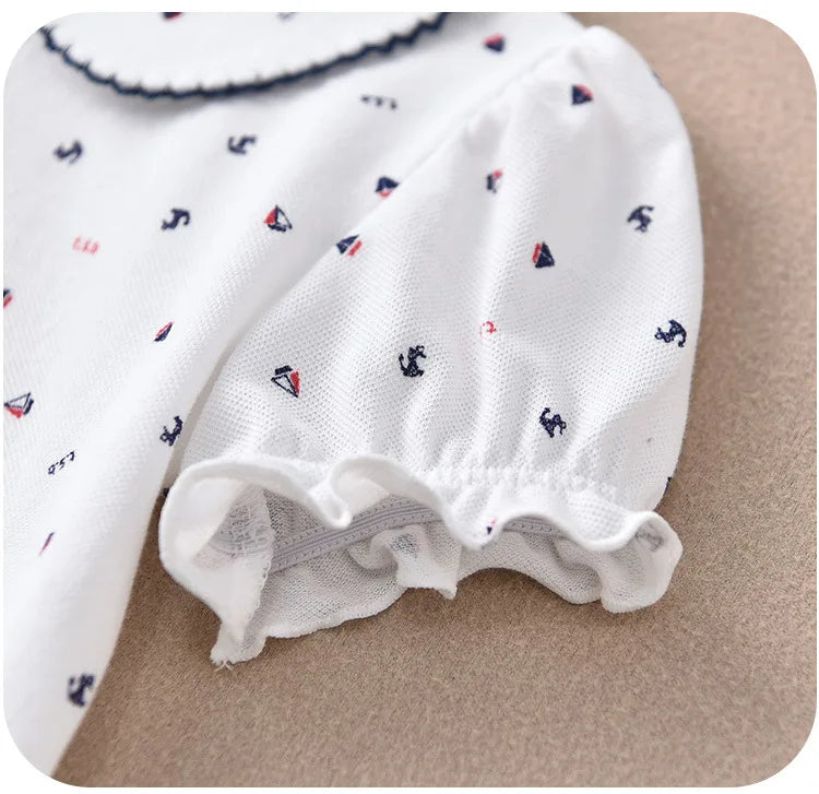 Children's short-sleeve Polo Shirts Boys and Girls 2025 Summer t-shirts 100% Cotton White School Tops 2T-16T Performance costume