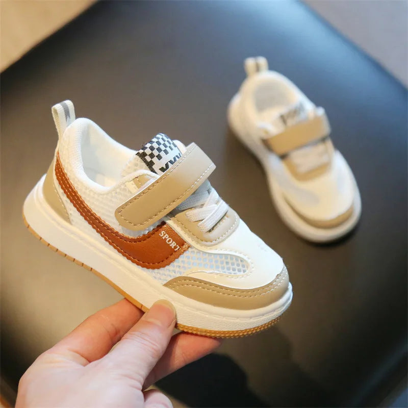 Children Spring and Autumn Sport Shoes Fashion Breathable Kids Boys Net Shoes Girls Anti-Slippery Sneakers Baby Toddler Shoes
