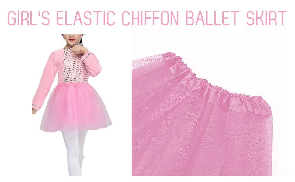 Baby Girls Tutu Skirts Kids Elastic Waist Pettiskirt Girl Princess Tulle Skirt Mini Skirts Children Clothing