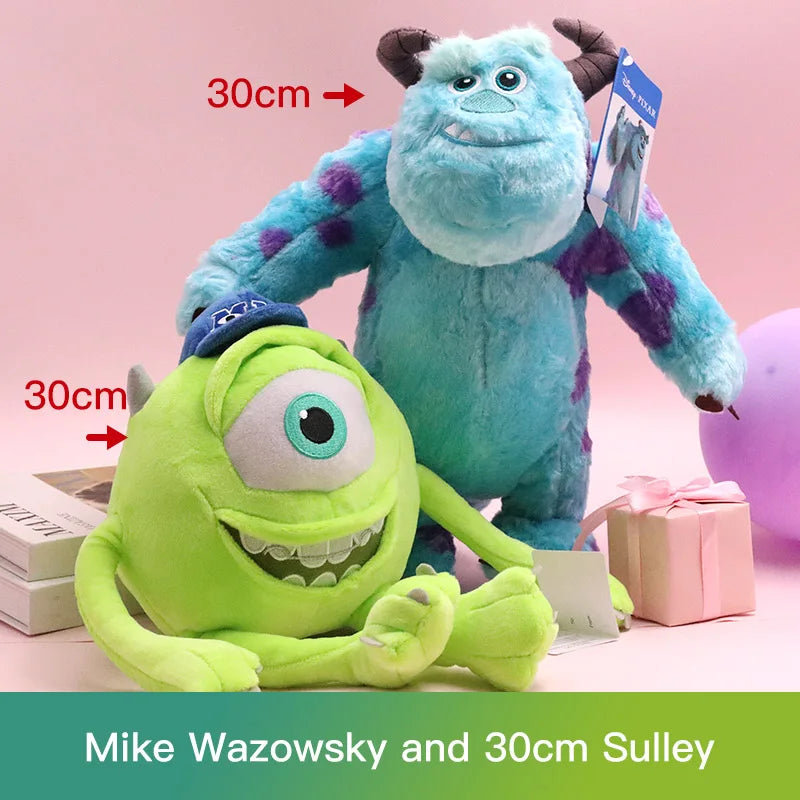 Disney Kawaii Sulley Mike Wazowsky Monsters University Stuffed Plush Animals Toy Sets Cute Pixar Doll For Boy Girl Birthday Gift