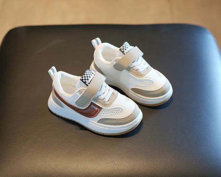 Children Spring and Autumn Sport Shoes Fashion Breathable Kids Boys Net Shoes Girls Anti-Slippery Sneakers Baby Toddler Shoes