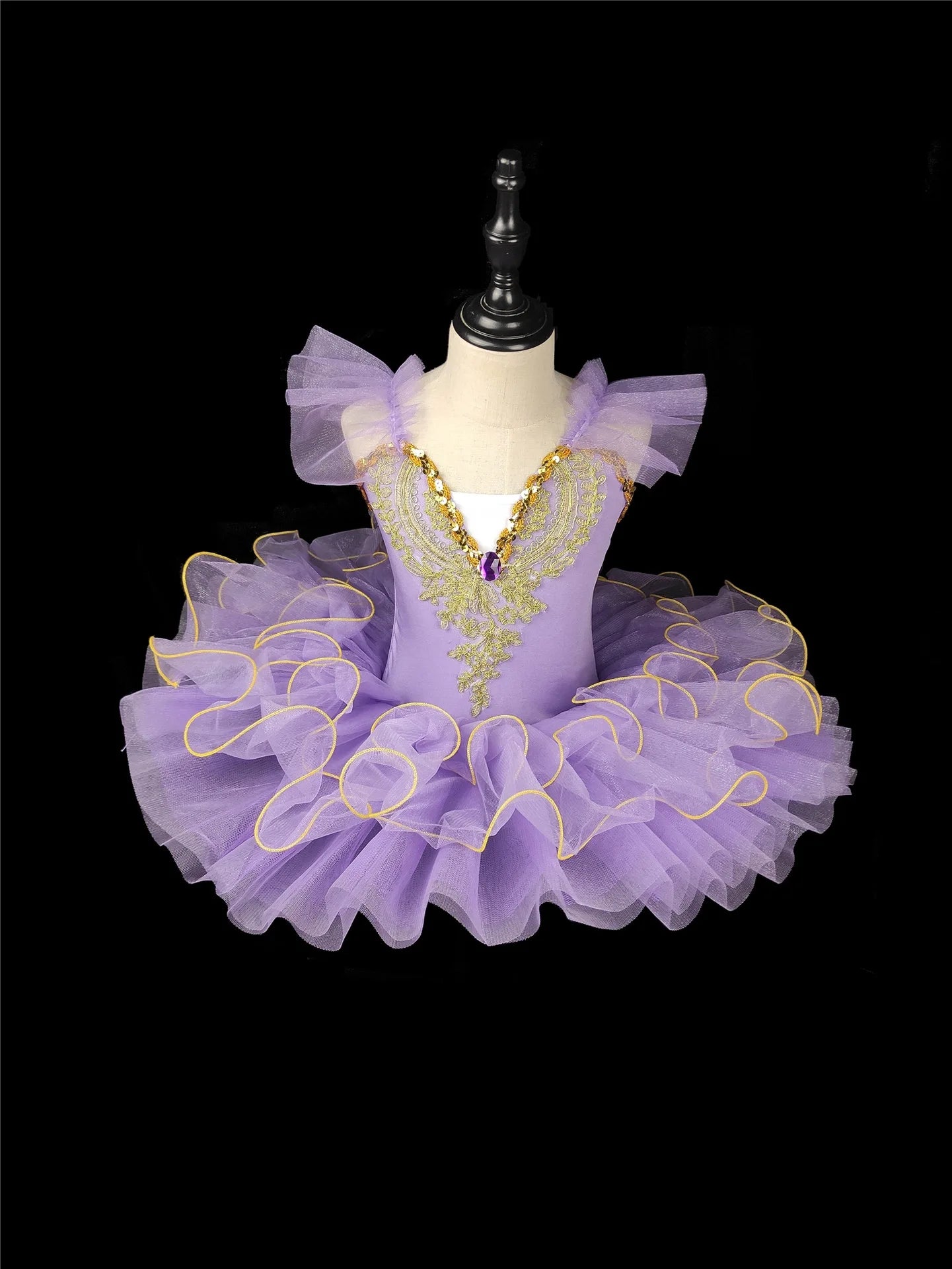Summer Stage Ballet Dance Dress Girls Performance Tutu Kids Clothes Vestido Girl Mesh Princess Dress for Children's Day