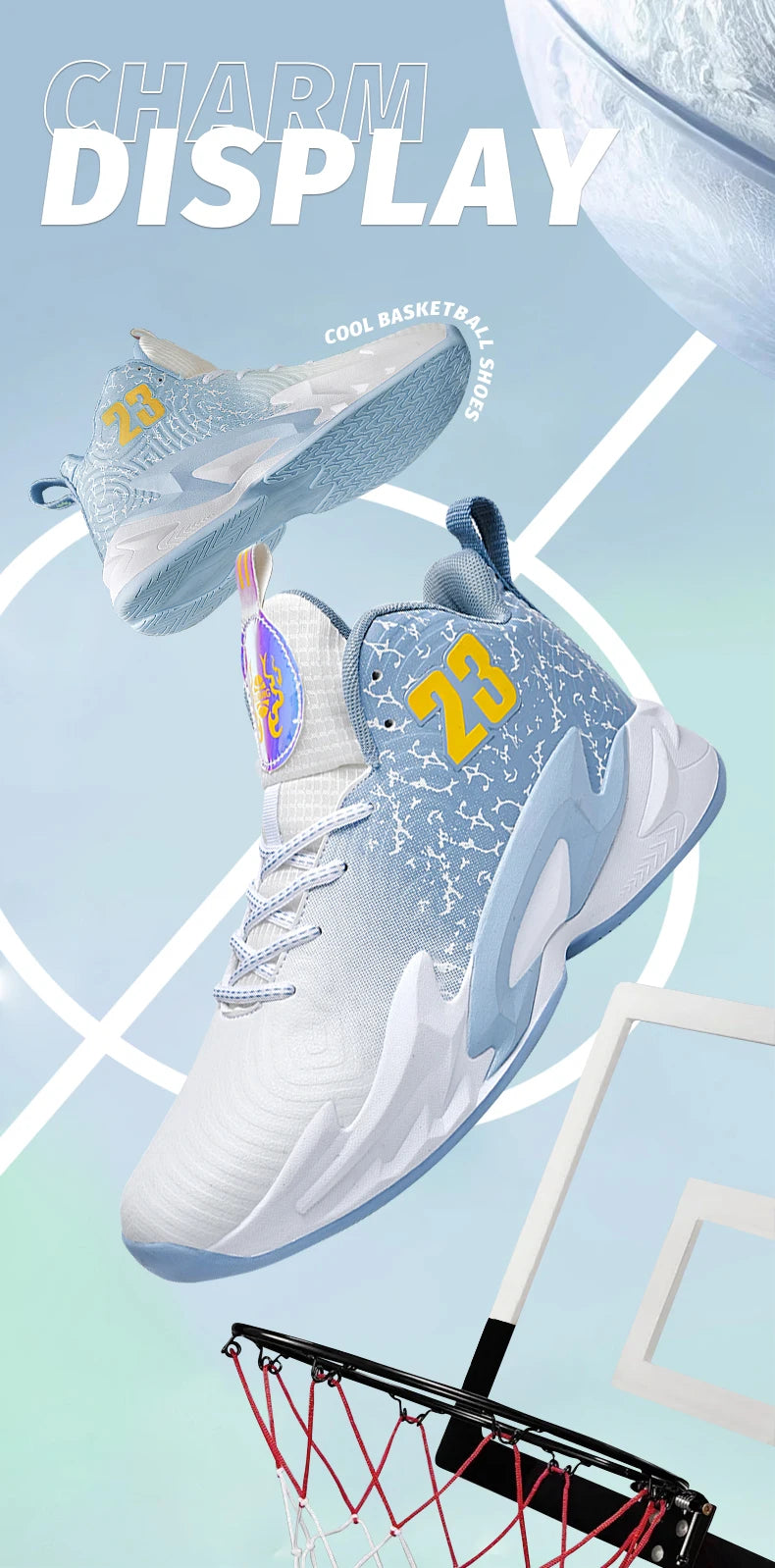 Basketball Shoes Breathable Non Slip Outdoor Fashion Unisex Sneakers