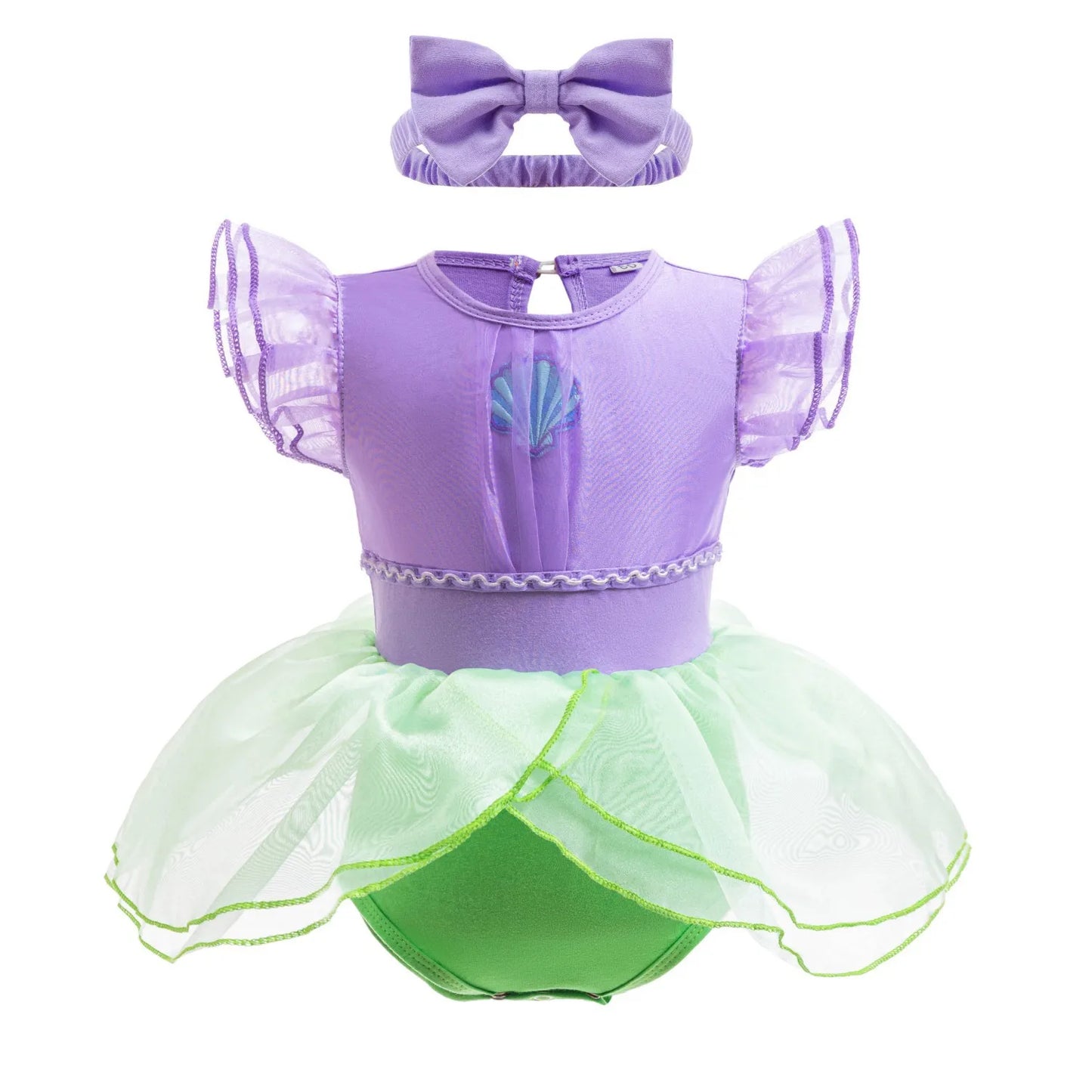 Little Girl Crawling Clothes Disney Movie Princess Role-playing Costume Baby Cute Cotton Jumpsuit Toddlers Birthday Dress