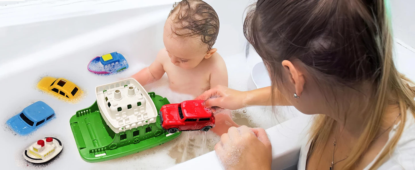 Mini Car Baby Shower Boat Carrying Toy Shower Boat Sprinkler Swimming Pool Children's Bathtub And Beach Birthday Gift