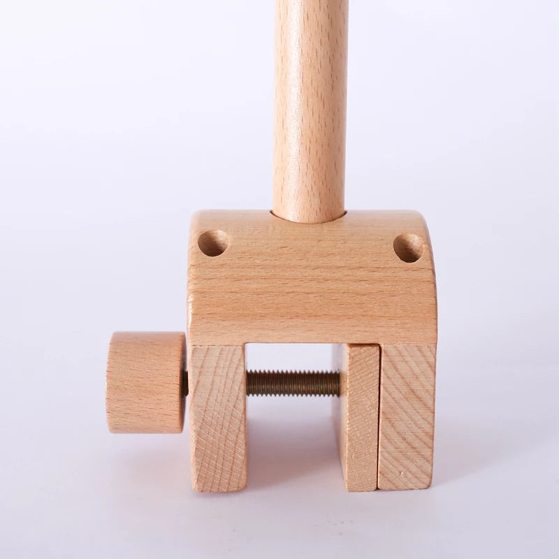 Baby Montessori Wooden Gym Frame Rattle Toys Newborn Mobile Hanging Sensory Toys Foldable Play Gym Frame Kid Holder Bracket Gift