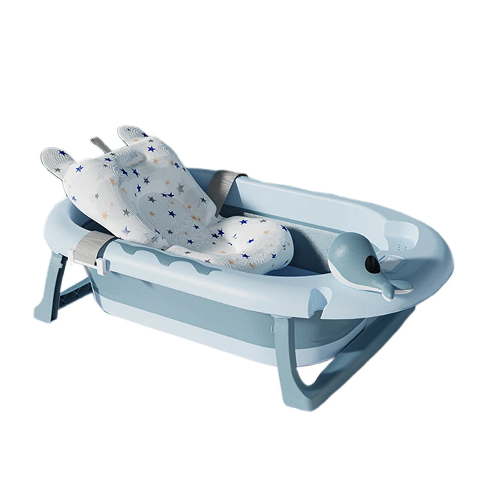 Foldable Baby Bathtub, Safe and Portable Bathing Solution for Infants and Toddlers, Suitable for 6-12 Months, Easy