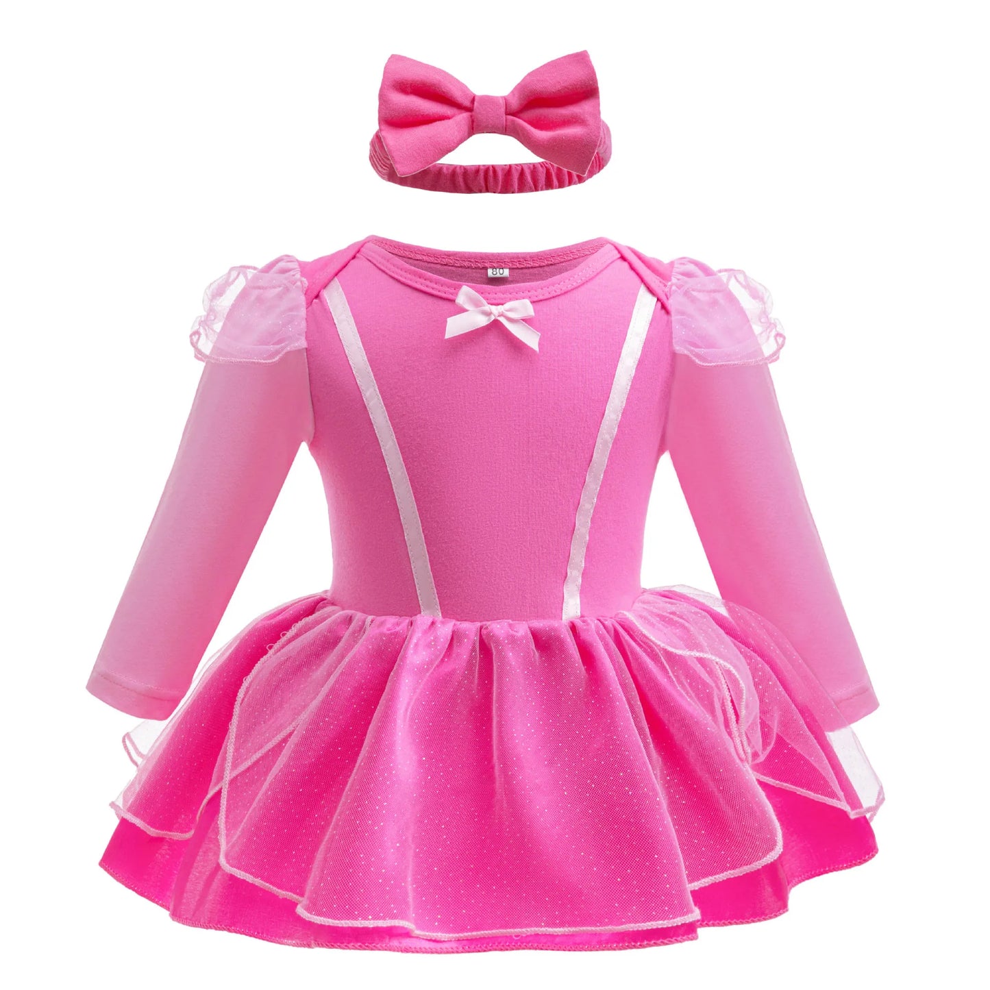 Little Girl Crawling Clothes Disney Movie Princess Role-playing Costume Baby Cute Cotton Jumpsuit Toddlers Birthday Dress
