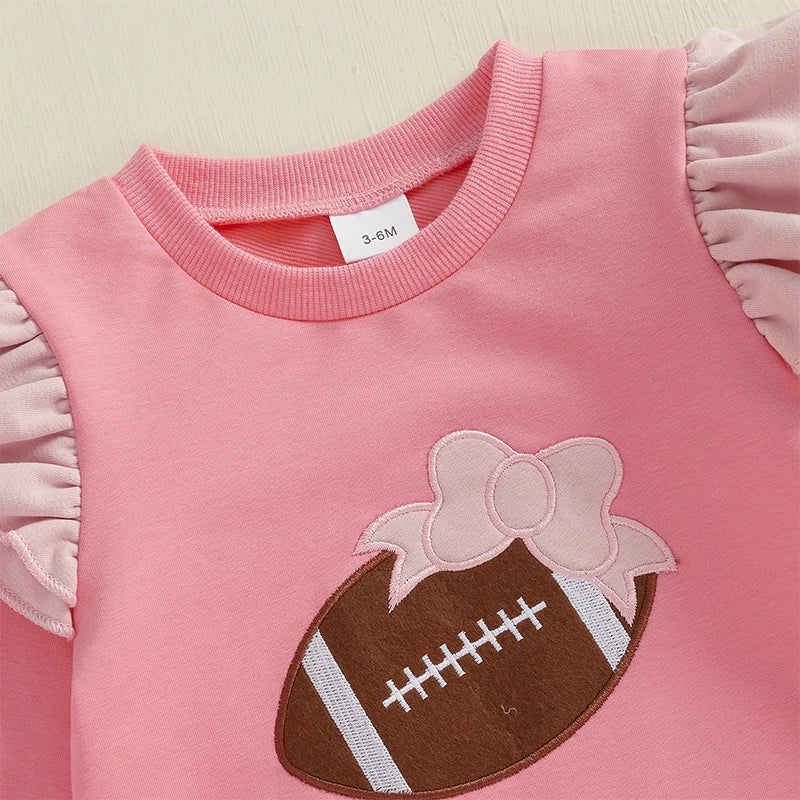 Infant Boy Romper Soccer Ball Applique Short Sleeve Round Neck Jumpsuit with Snap Closure