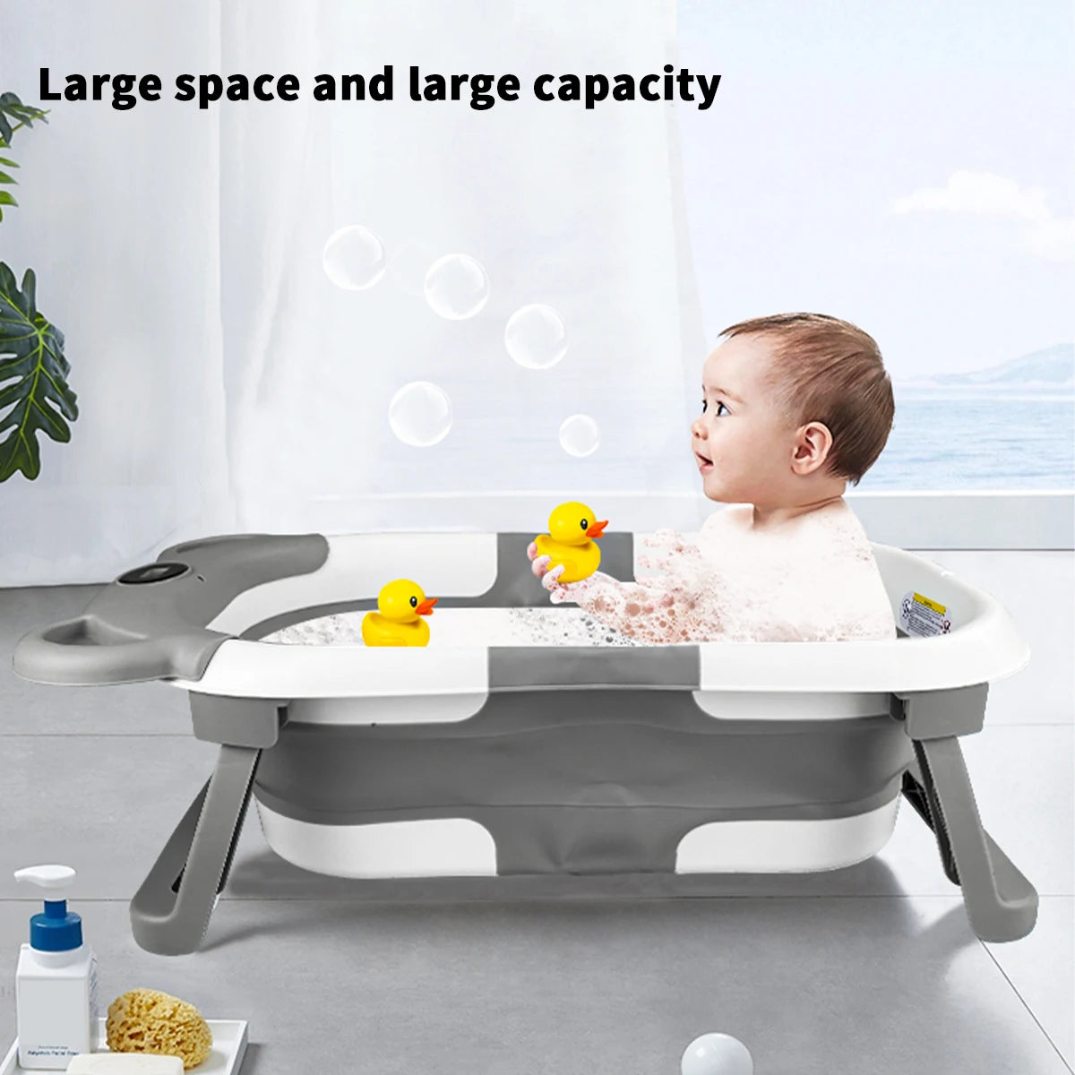 Can Feel The Temperature Anti-mold Anti-bacteria Bath Basin,Baby Bath Tub Large, Foldable Baby Bath For Home Use, Bath net