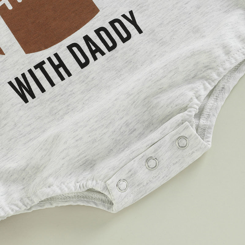 Newborn Baby Unisex Romper Football Team Logo Print Crew Neck Long Sleeve Playsuit Spring Fall Casual s Bodysuits
