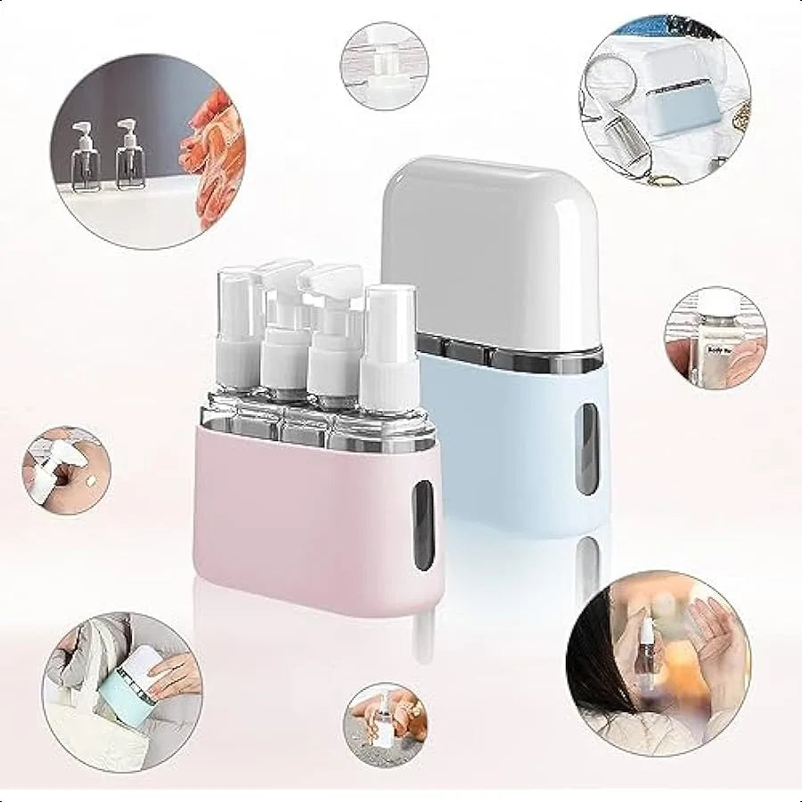 Travel Bottle Set 8 Pack TSA Approved Travel Size Bottles Travel Containers Dispenser Travel Shampoo Bottles for Cosmetic Condi