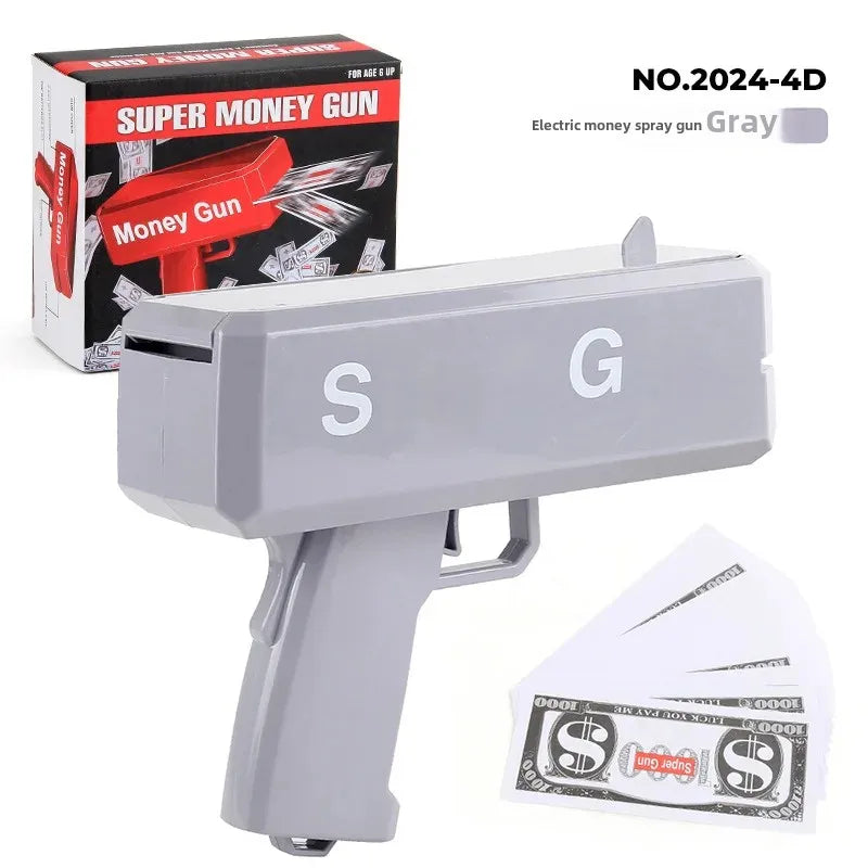 Novel Money Spray Gun Toy For Parties Weddings Gold Dollar Bill Shooter Fun Interactive Game Showers Of Cash