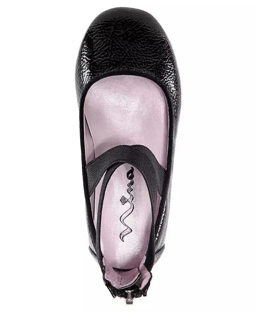 Nina | Little Girls Marissa Crisscross Ankle Strap Ballet Flat