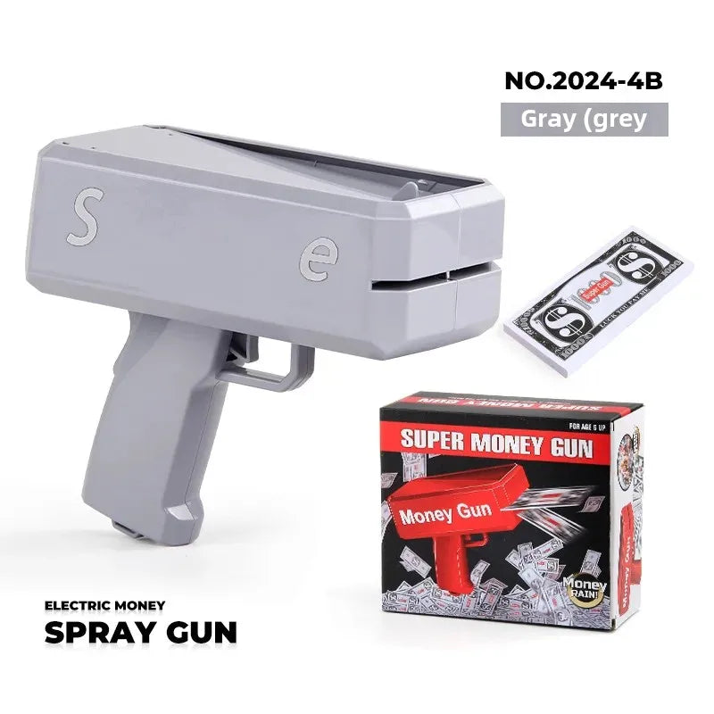 Novel Money Spray Gun Toy For Parties Weddings Gold Dollar Bill Shooter Fun Interactive Game Showers Of Cash