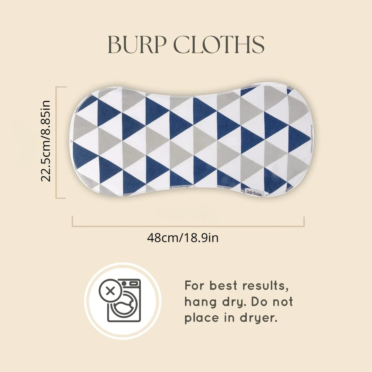 Organic Burp Cloths for Baby Boys and Girls 5-Pack Ultra Absorbent Burping Cloth Burp Clothes Newborn Towel Milk Spit Up Rags