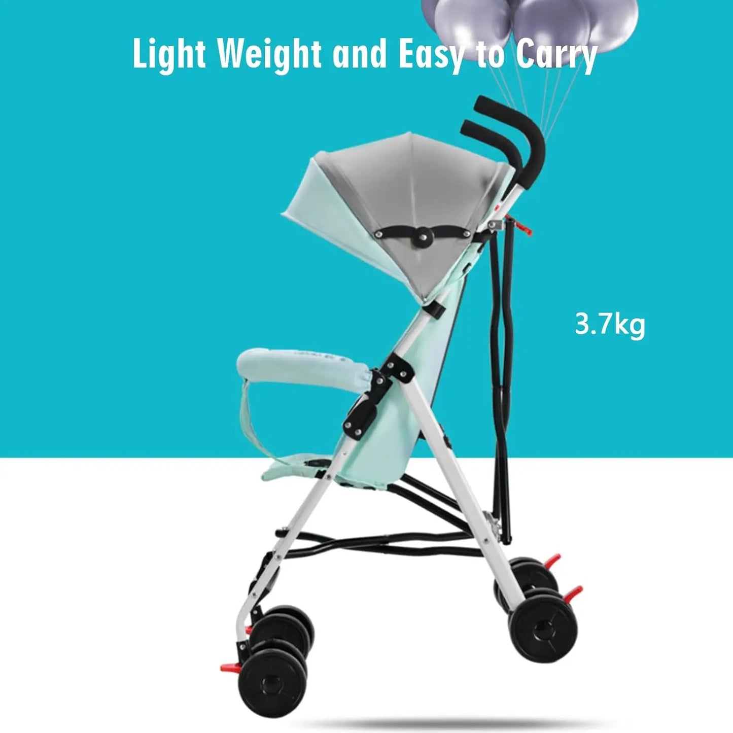 Ultra-Light Travel Stroller For Baby/Kids/Toddler From 0 Months+, Baby Umbrella Stroller | One-Hand Fold, Airplane-Friendly Comp