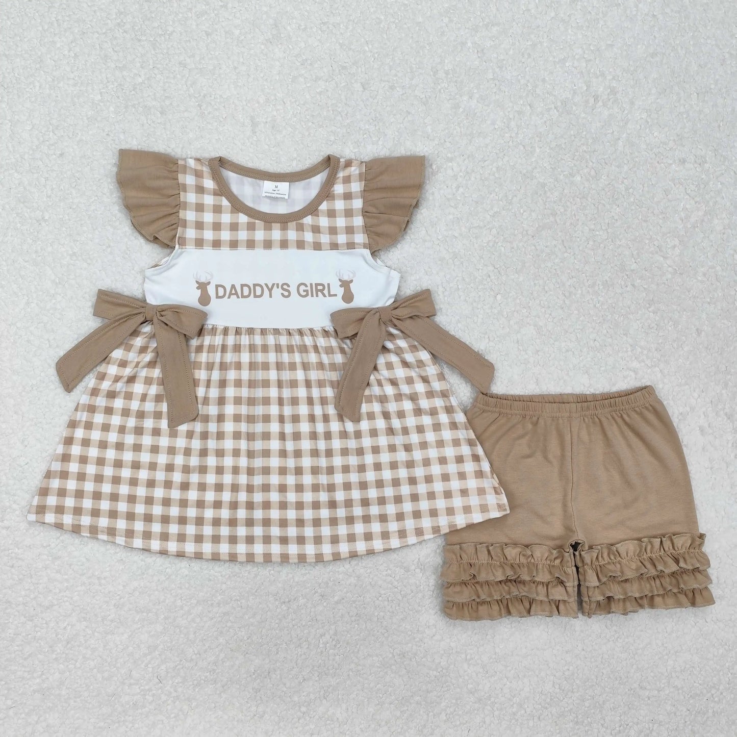3.6 yan New rts baby girl summer suit wholesale boutique floral leaf bow pattern pink short sleeve shorts pajamas girls set