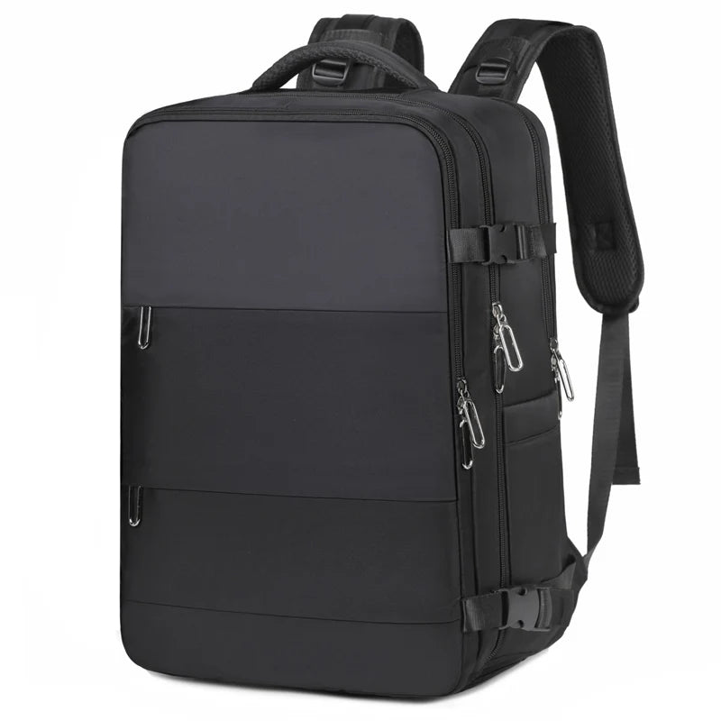 Large Capacity Backpack Carry On Luggage Travel Bags with USB Charging Port Waterproof Laptop Bag for Outdoor Hiking Climbing