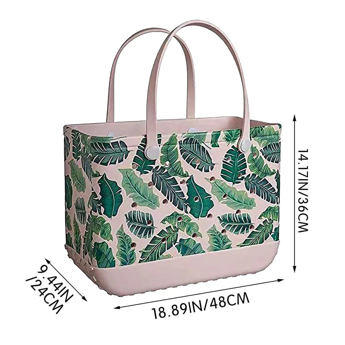 Rubber Beach Bags Waterproof Sandproof Outdoor EVA Portable Travel Bags Washable Tote Bag For Beach,Sports,Market