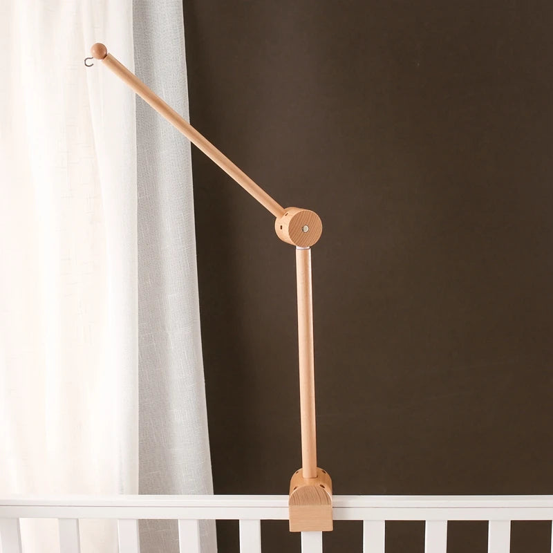 Baby Montessori Wooden Gym Frame Rattle Toys Newborn Mobile Hanging Sensory Toys Foldable Play Gym Frame Kid Holder Bracket Gift