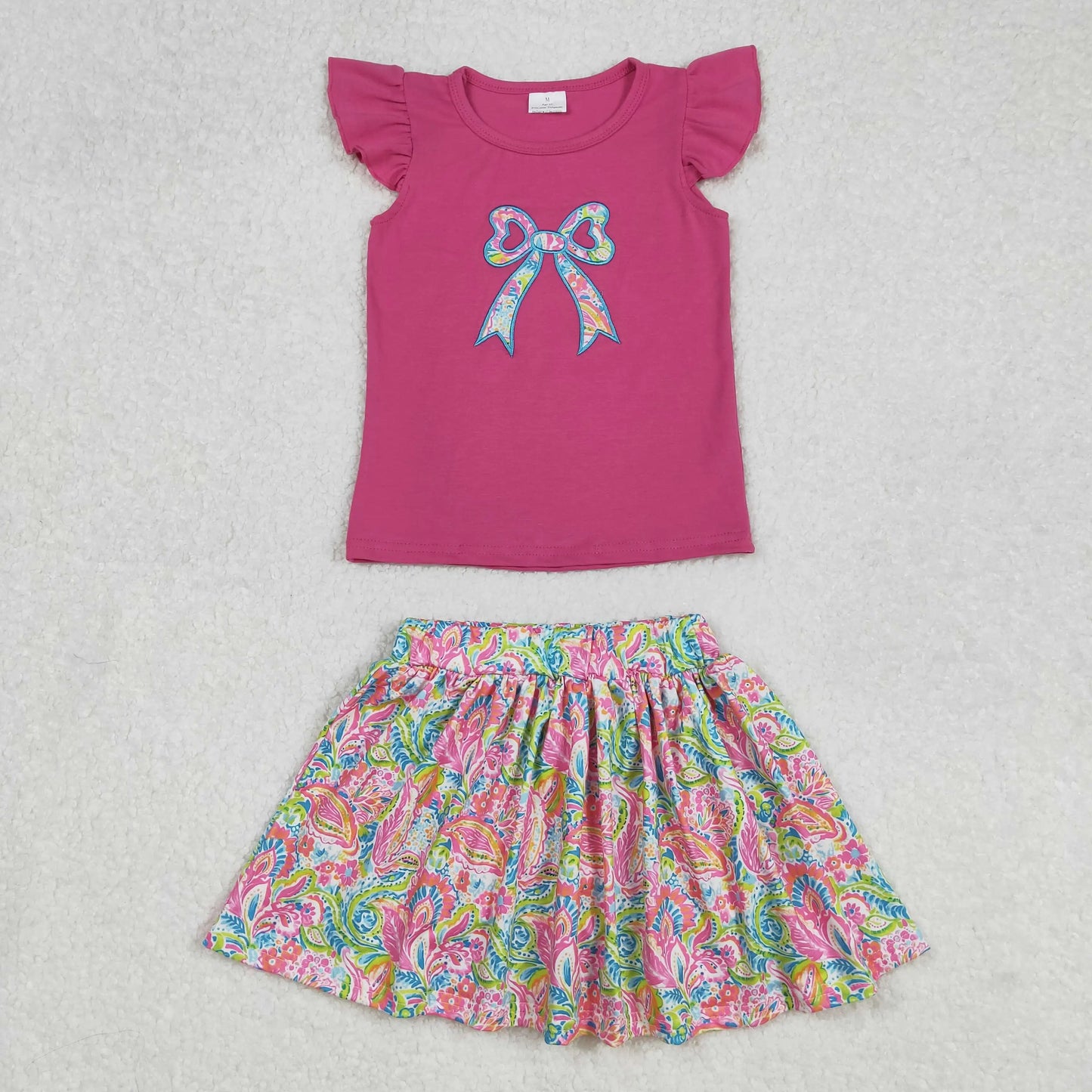 3.20 y NEW stock Baby Girls Summer Clothing Wholesale Boutique Embroidery MAMA'S GIRL Flower Pattern Pink Shorts set