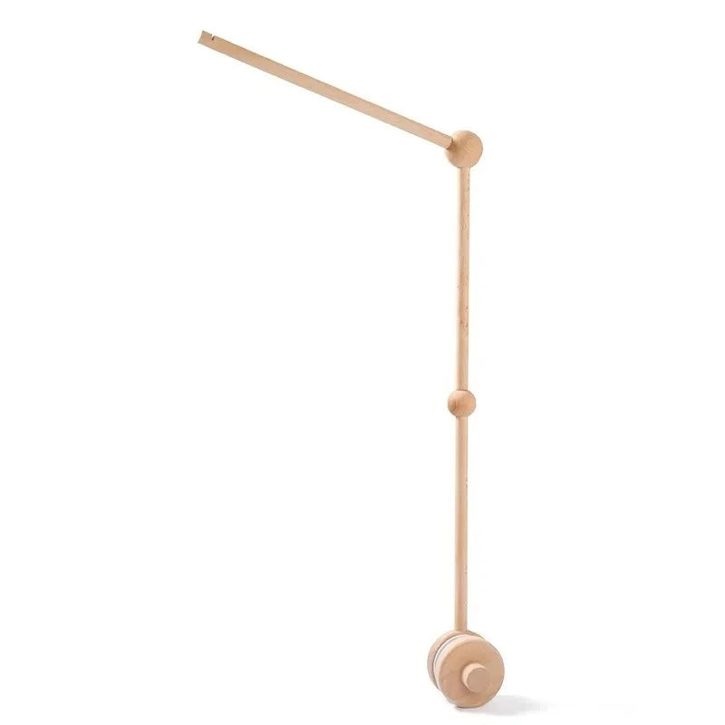 Baby Rattle Toy Bed Bell Bracket Wooden Mobile 0-12 Months Newborn Crochet Bed Bell Hanging Toys Holder Bracket Infant Crib Gift