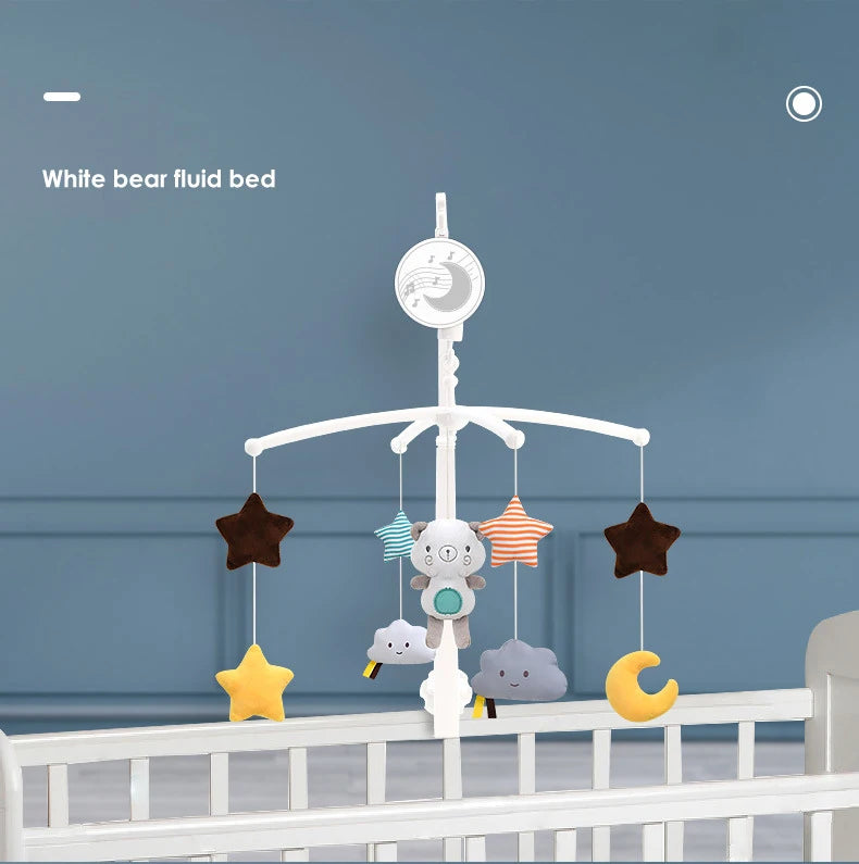 Baby Bed Bell Carousel Crib Mobiles Rattles Music Educational Toys for Cots Infant Baby Toys 0-12 Months for Newborns Gifts