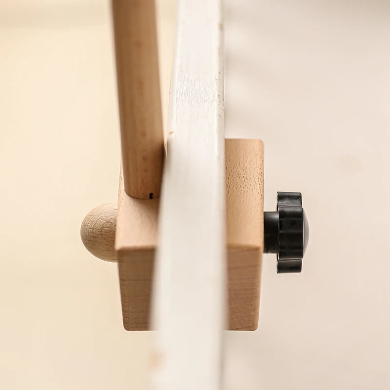 Baby Montessori Wooden Gym Frame Rattle Toys Newborn Mobile Hanging Sensory Toys Foldable Play Gym Frame Kid Holder Bracket Gift