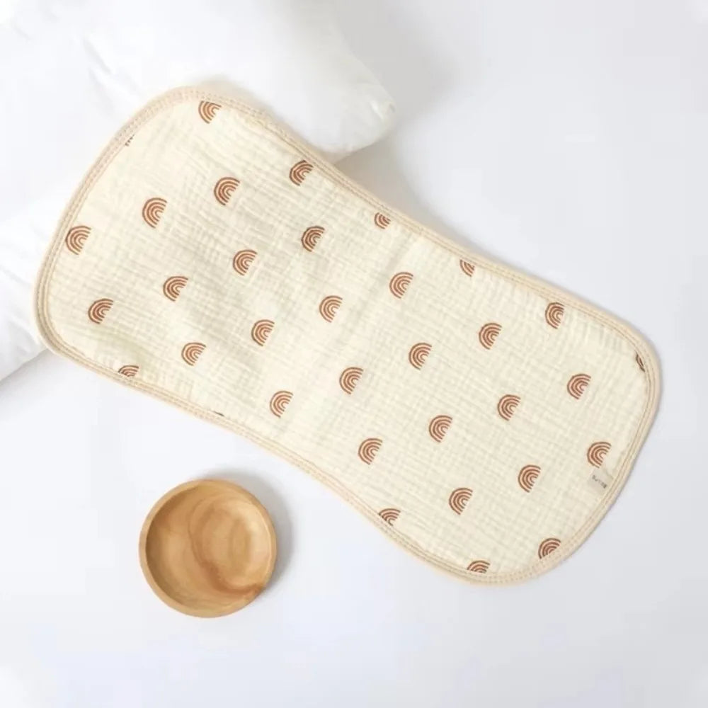 New Six-layer Gauze Newborn Baby Burp Towel Absorbent Lightweight Baby Drool Towel Waterproof Shoulder Pad