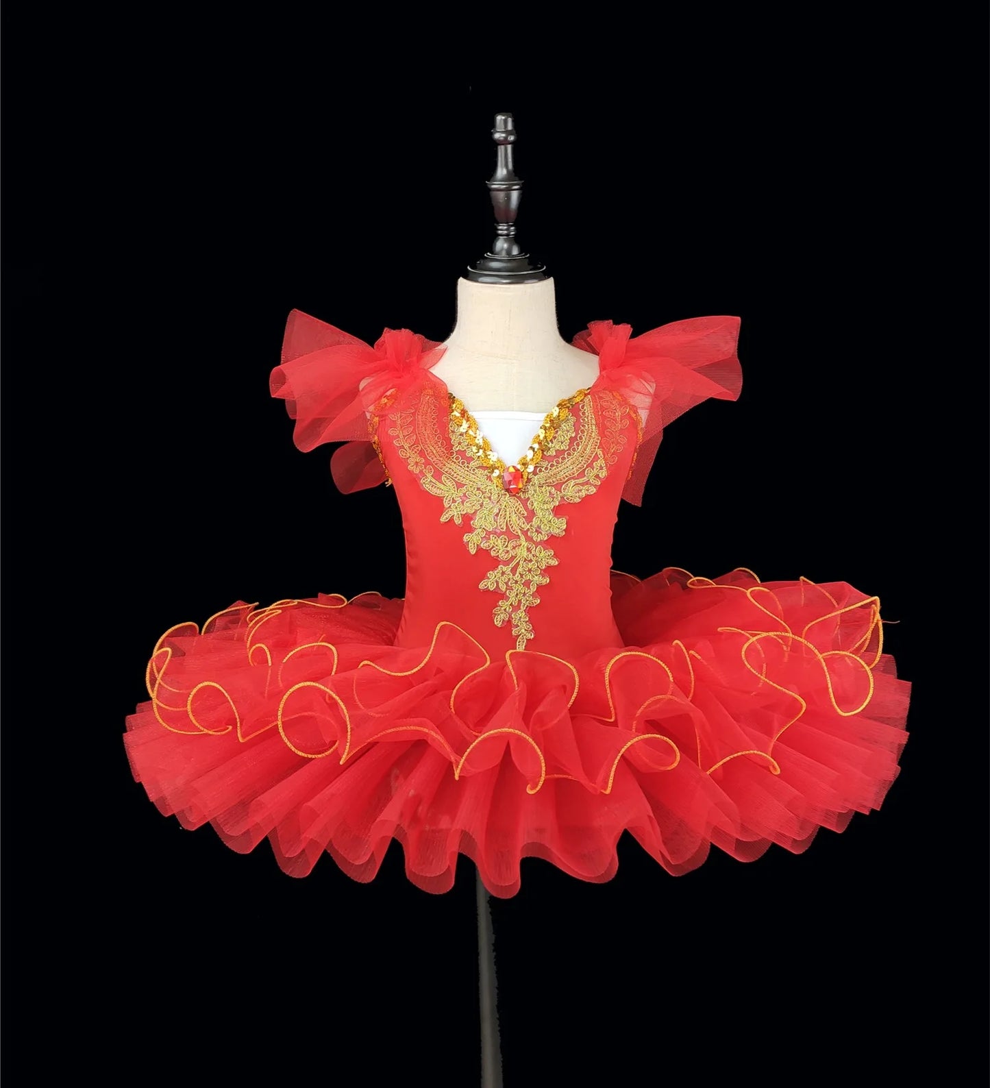Summer Stage Ballet Dance Dress Girls Performance Tutu Kids Clothes Vestido Girl Mesh Princess Dress for Children's Day