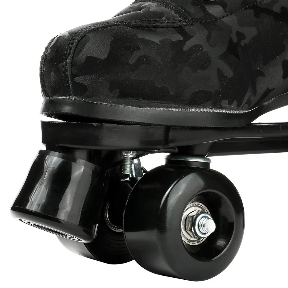 Outdoor Roller Skates Sports Double Row Skates Quad 4 Wheels Skating Flashing Roller Skates Shoes for Youth Boys Girls