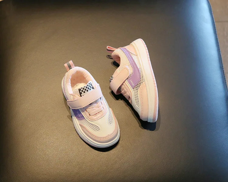 Children Spring and Autumn Sport Shoes Fashion Breathable Kids Boys Net Shoes Girls Anti-Slippery Sneakers Baby Toddler Shoes