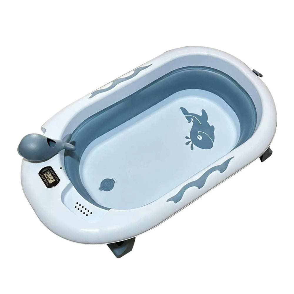 Foldable Baby Bathtub, Safe and Portable Bathing Solution for Infants and Toddlers, Suitable for 6-12 Months, Easy