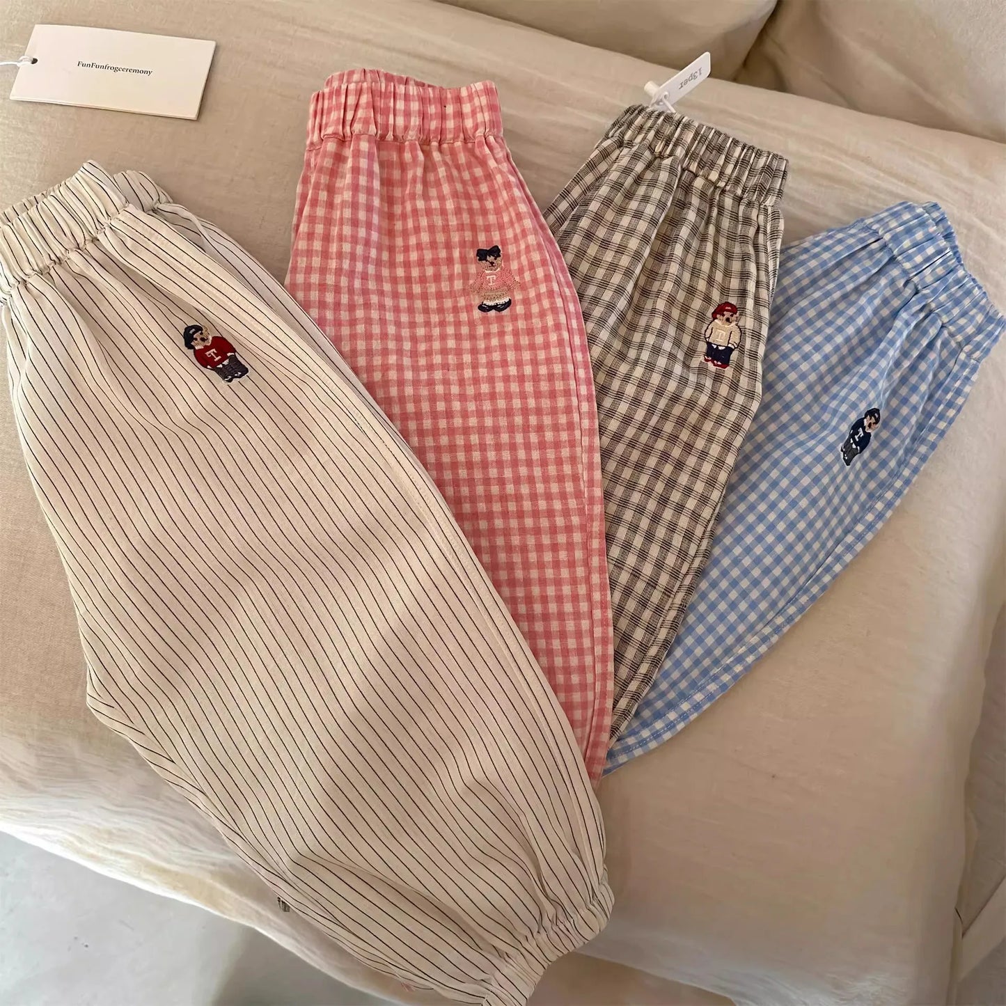 Cotton Versatile Kid Pantalons Casual Fashion Trousers Baby Pants Newborn Toddlers Autumn Spring Summer Soft Muslin Clothes Pant