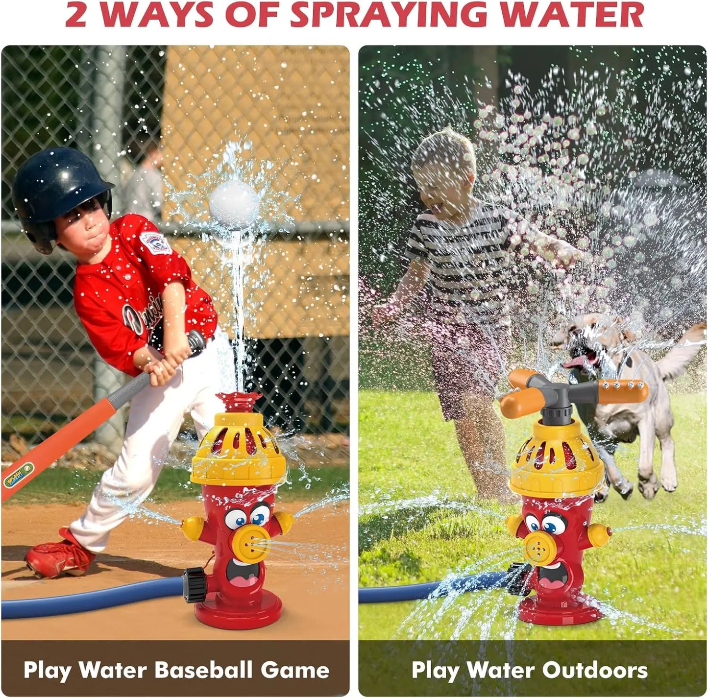 Hydrant Sprinkler Outdoor Water Spray Toy Backyard Garden Water Toys Summer Yard Cartoon Splash Sprinkler Baby Bath Toy for Kids