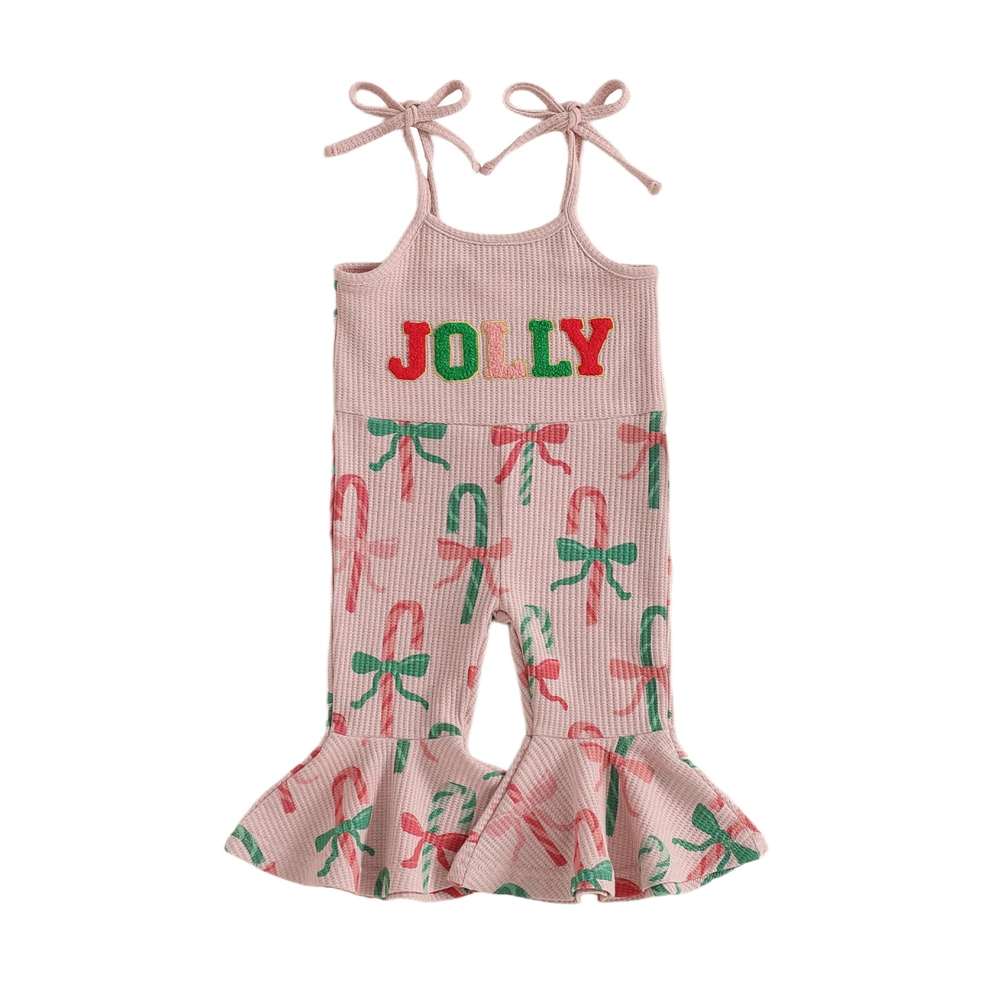 Summer Christmas Kids Baby Girls Overalls Romper Print Letter Embroidery Sleeveless Jumpsuit Xmas Clothes