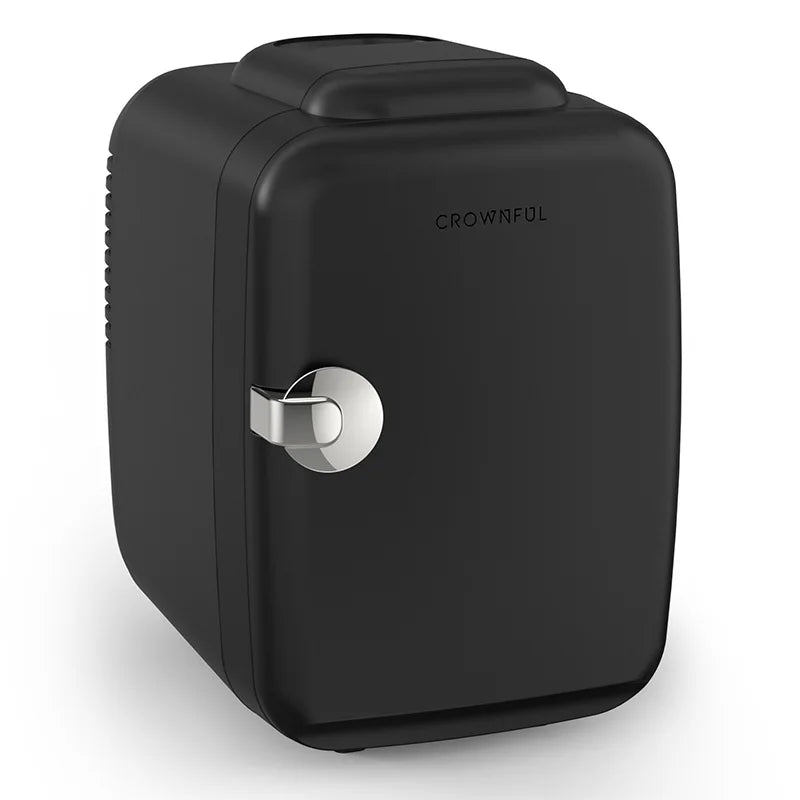 Crownful 4L Mini Multifunction Refrigerator 120V Electric Portable Beauty Cooler Warmer Car Mini Fridge for Home Camping Travel
