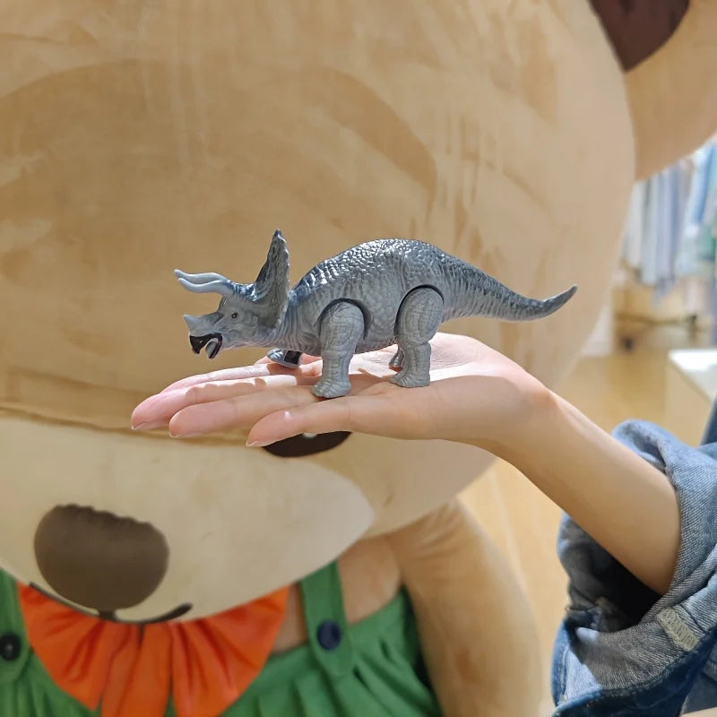 Dinosaur World Kinetic Play Set, Walking Cute Animal Toys, Moving Dinosaur Educational Toys, Interactive Playsets for Kids
