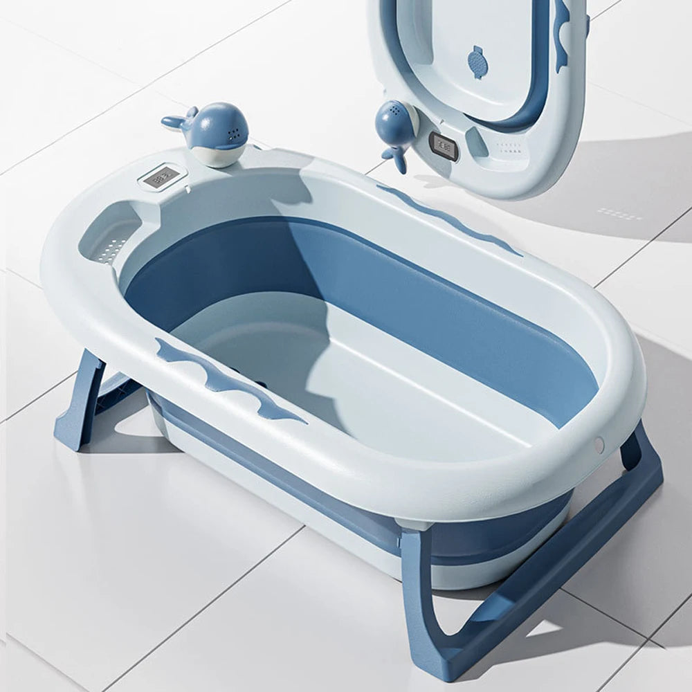 Foldable Baby Bathtub, Safe and Portable Bathing Solution for Infants and Toddlers, Suitable for 6-12 Months, Easy
