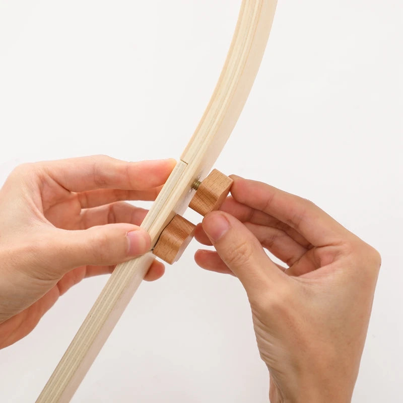 Baby Montessori Wooden Gym Frame Rattle Toys Newborn Mobile Hanging Sensory Toys Foldable Play Gym Frame Kid Holder Bracket Gift