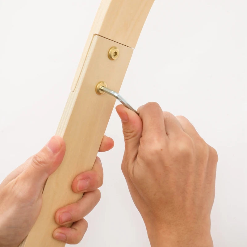 Baby Montessori Wooden Gym Frame Rattle Toys Newborn Mobile Hanging Sensory Toys Foldable Play Gym Frame Kid Holder Bracket Gift