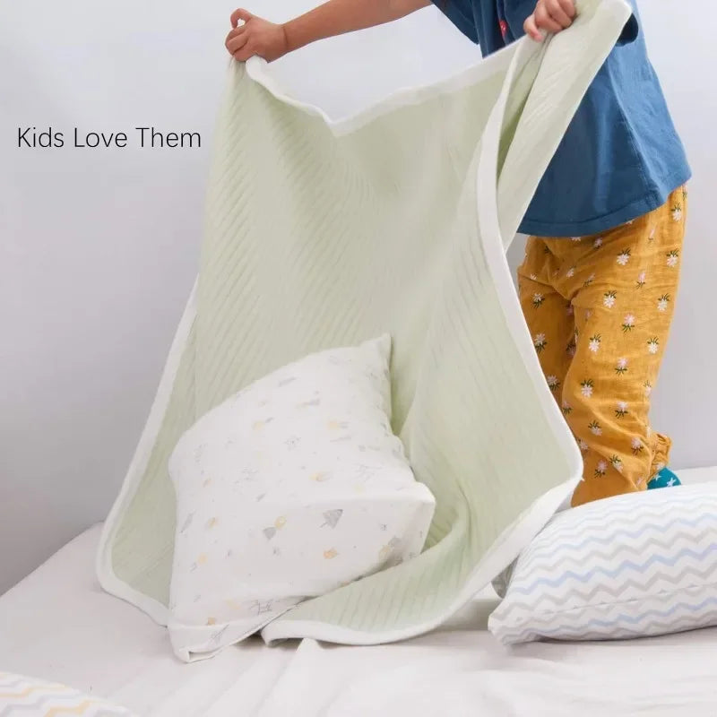 Quilted Toddler Blanket, Breathable and Warm for Boys and Girls Baby Blanket, 30x40 Inches, Grey Wave