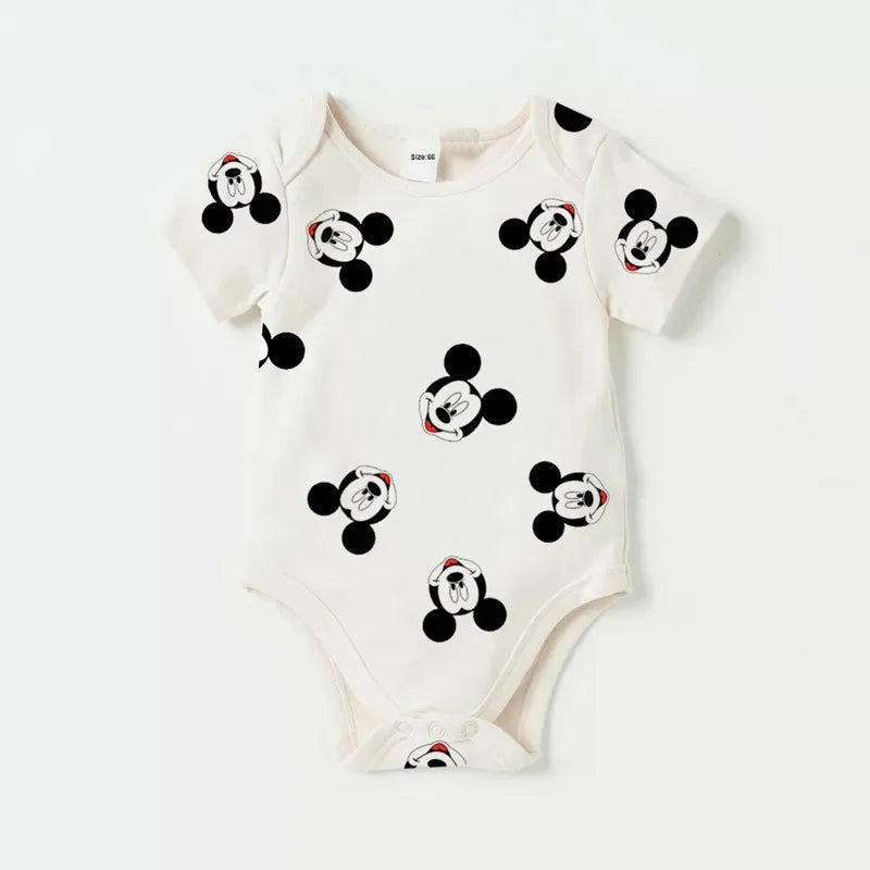3Pcs 0-12M Newborn Clothes Baby Gifts Cute Hello kitty My melody Minnie Mouse Printed Rompers Spring Summer Infant Jumpsuits