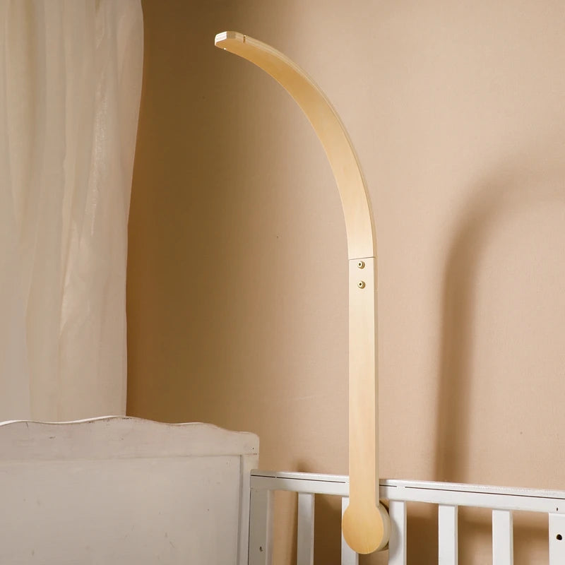 Baby Montessori Wooden Gym Frame Rattle Toys Newborn Mobile Hanging Sensory Toys Foldable Play Gym Frame Kid Holder Bracket Gift