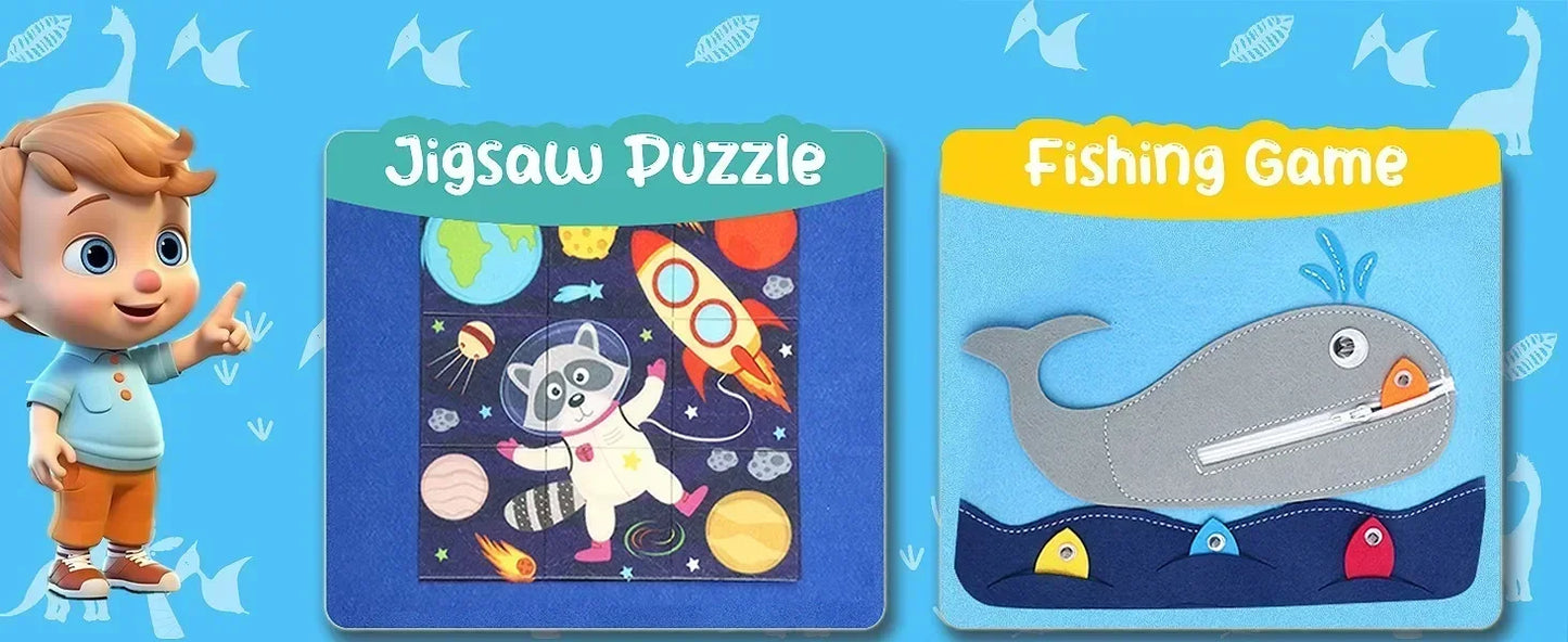 control future Busy Board Toddlers Sensory Activity Montessori Toys 1 Year Old Boy Airplane Travel Essentials Kids Ages 1-3 Road