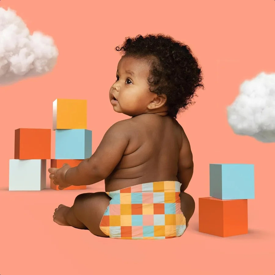 Premium Newborn Diapers Honeysuckle Designs 76ct Club Box Hypoallergenic and Extra Absorbent