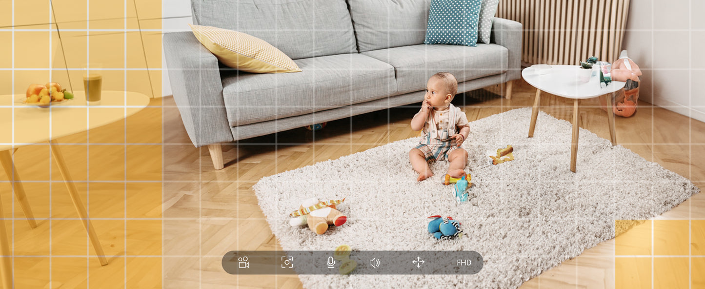 ieGeek Baby Monitor with 2 Cameras, Split-Screen Video Baby Monitor with Audio and 1080P Camera 4.3" Screen - Night Vision, Two-