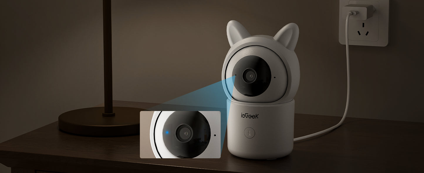 ieGeek Baby Monitor with 2 Cameras, Split-Screen Video Baby Monitor with Audio and 1080P Camera 4.3" Screen - Night Vision, Two-